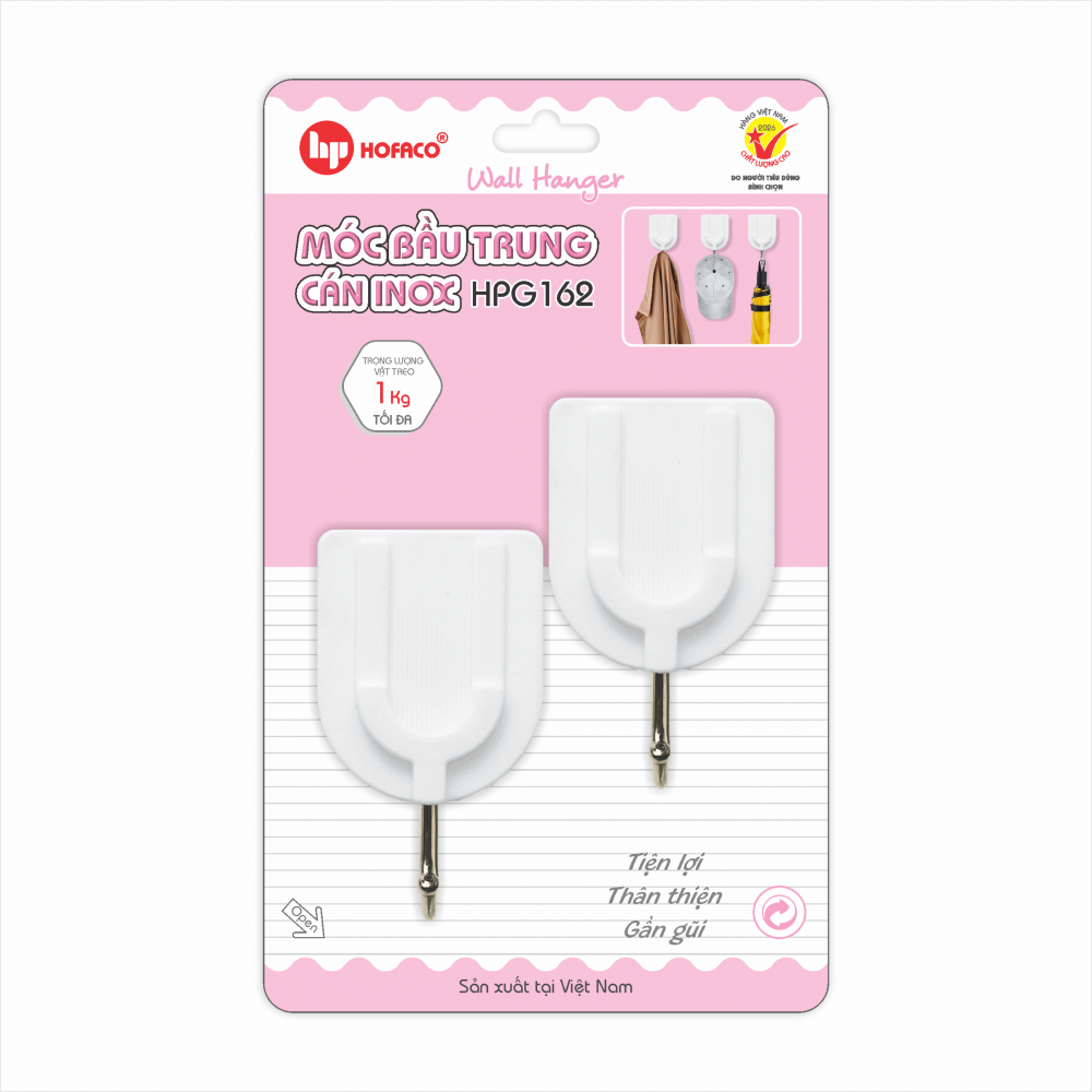 MÓC BẦU TRUNG CÁN INOX - HPG 161