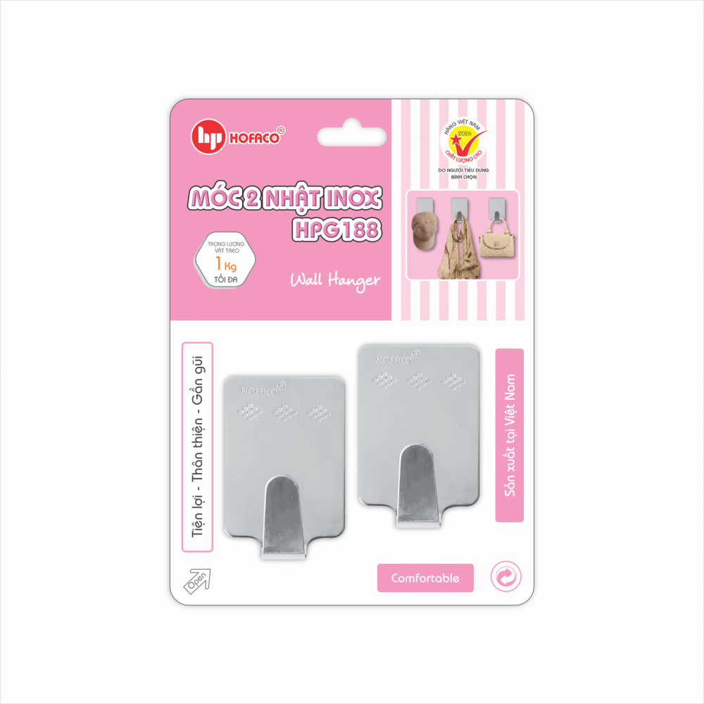 MÓC 2 NHẬT INOX - HPG 188
