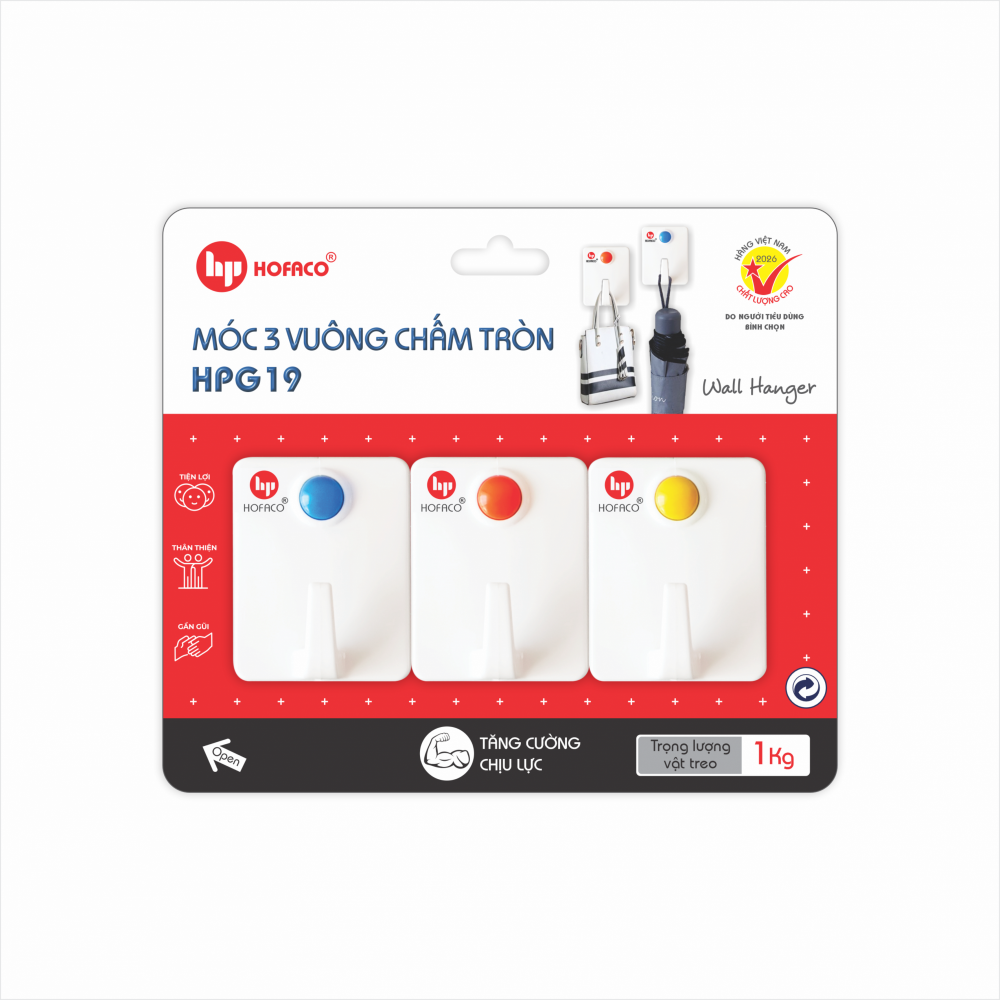 MÓC 3 VUÔNG CHẤM TRÒN - HPG 19