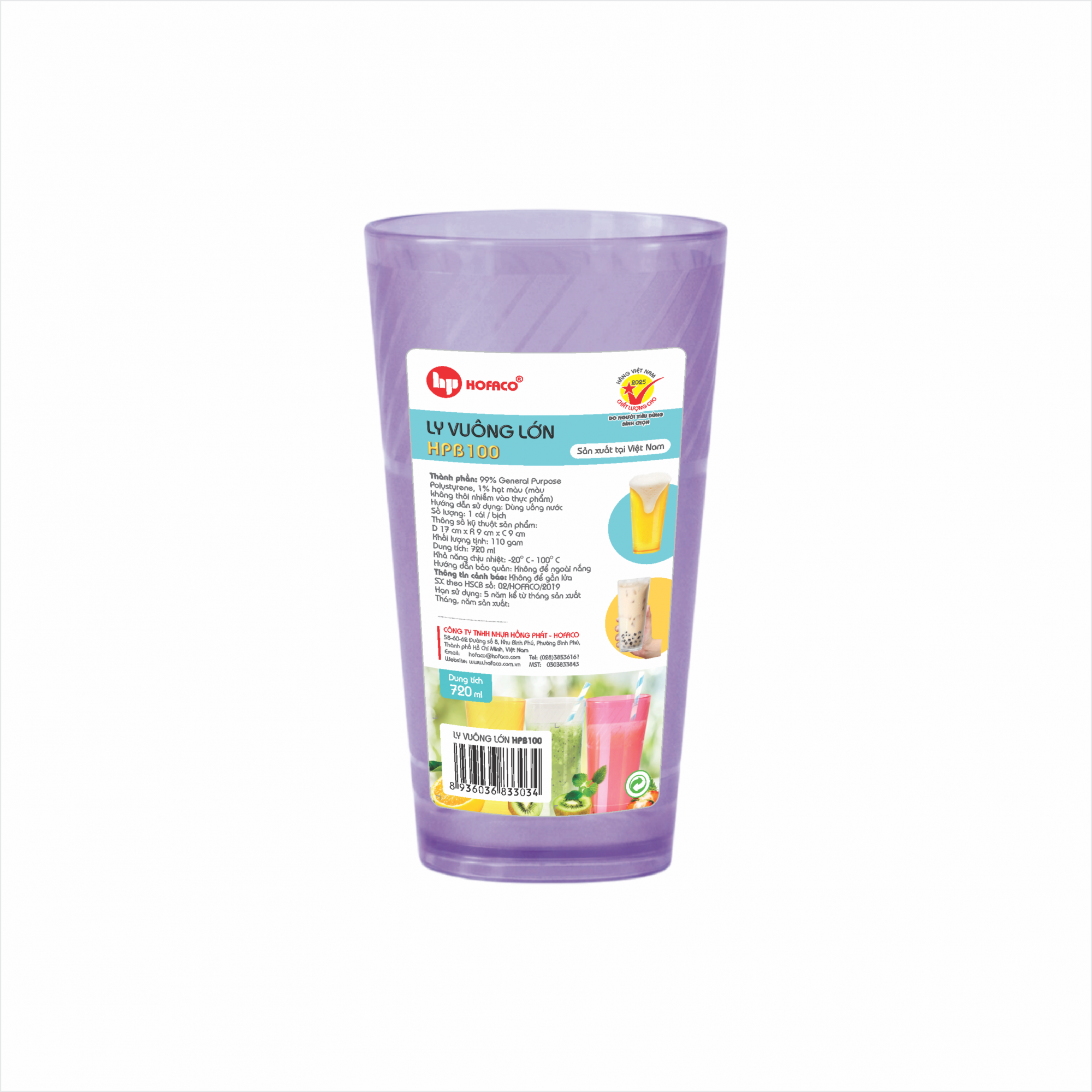 LY VUÔNG LỚN - HPB100