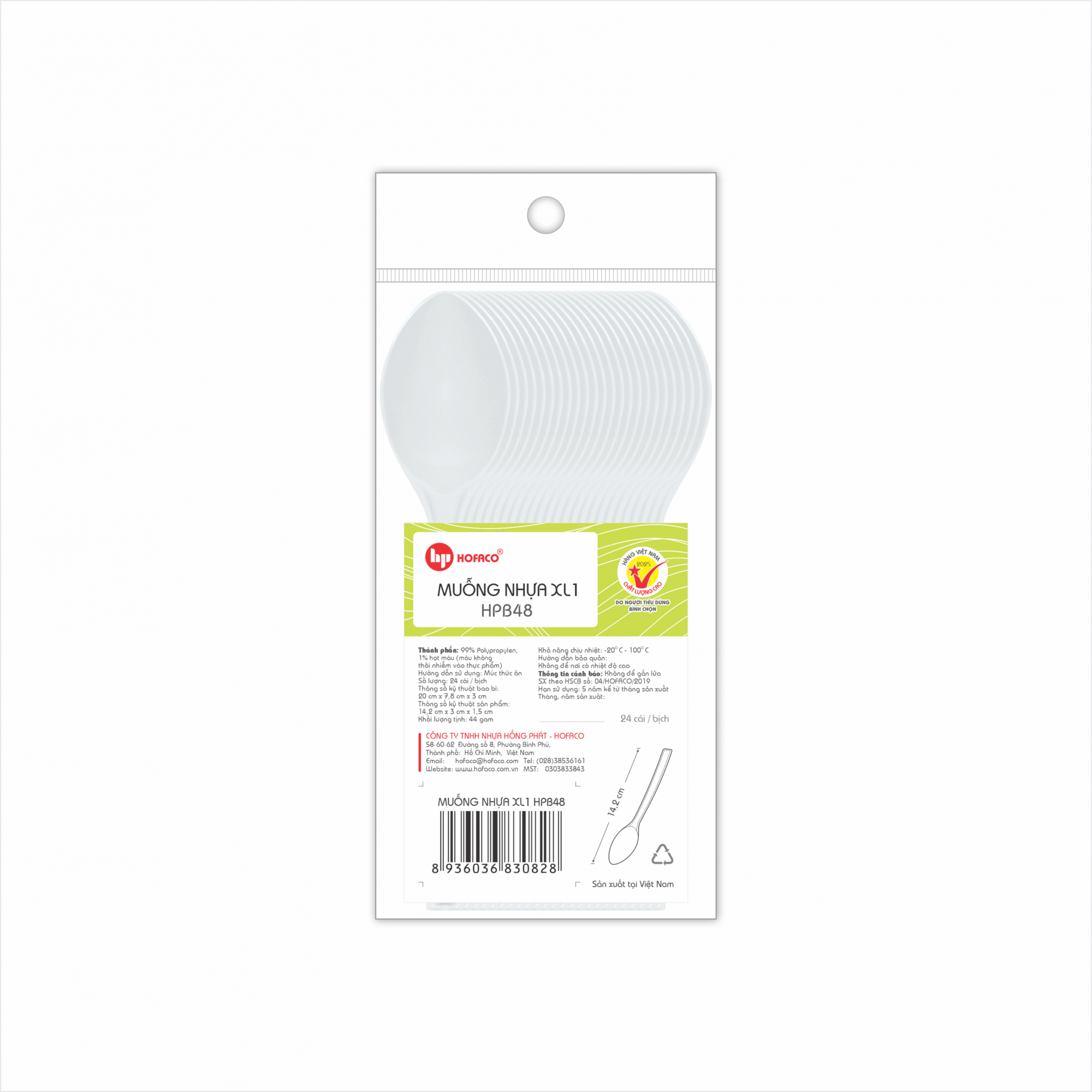MUỖNG NHỰA XL1 - HPB48