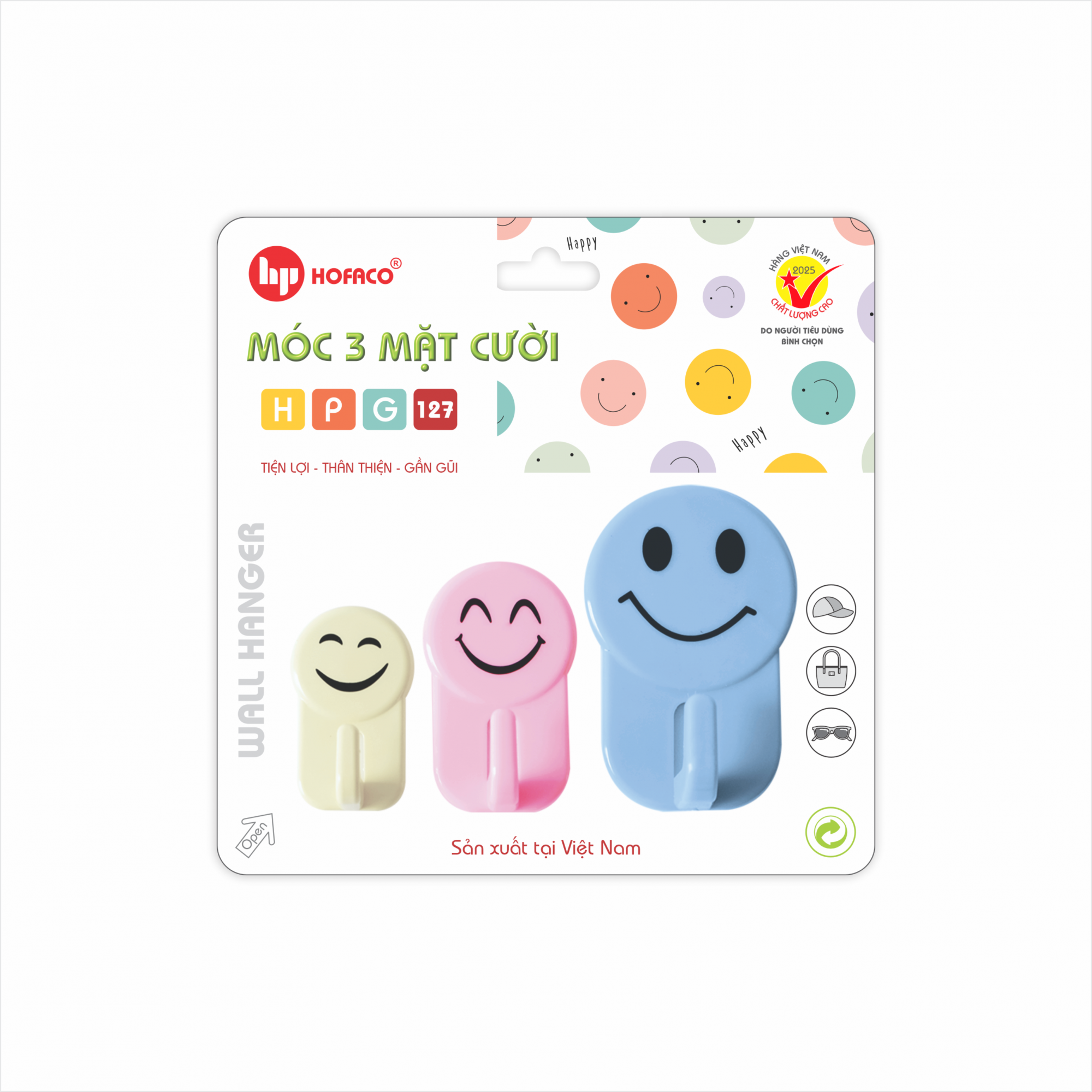 MÓC 3 MẶT CƯỜI - HPG 127