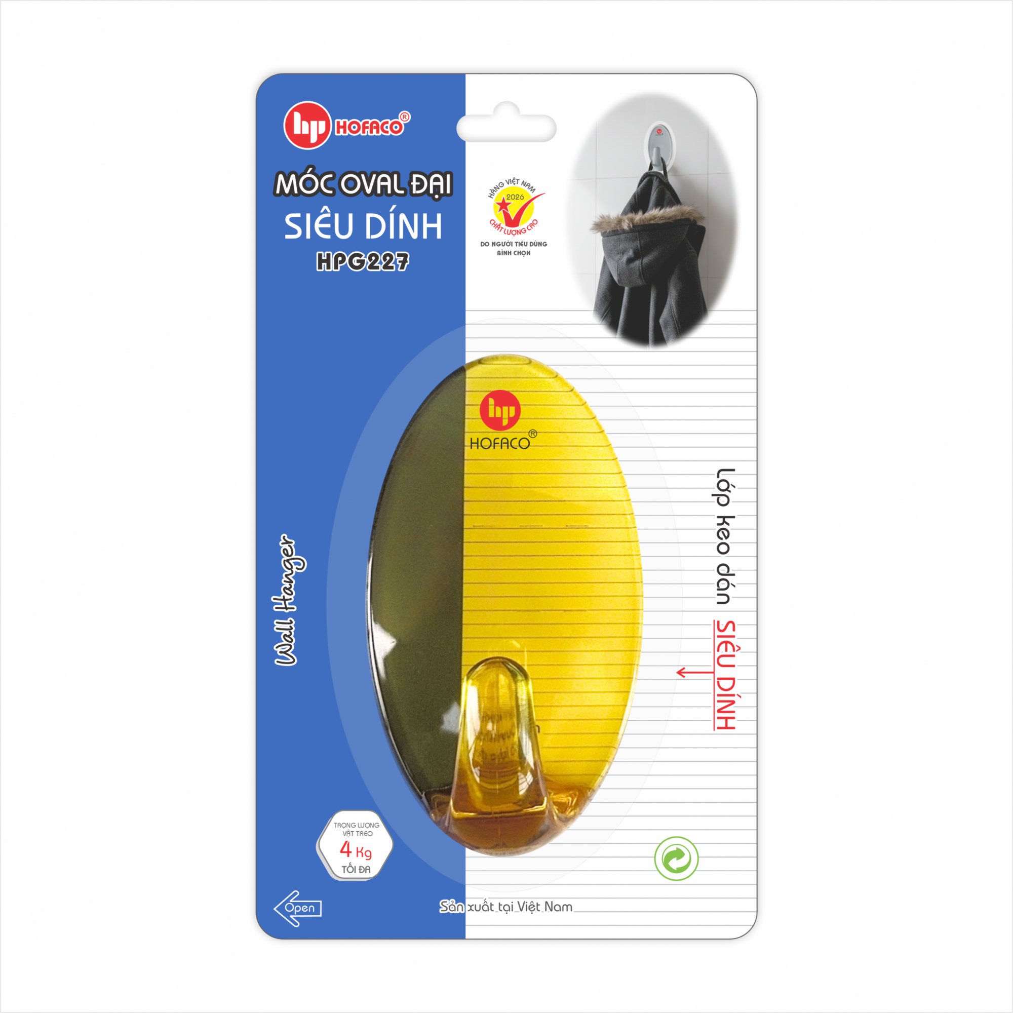 MÓC OVAL ĐẠI SIÊU DÍNH - HPG227