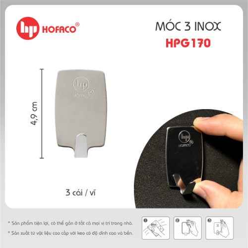 MÓC 3 INOX - HPG170