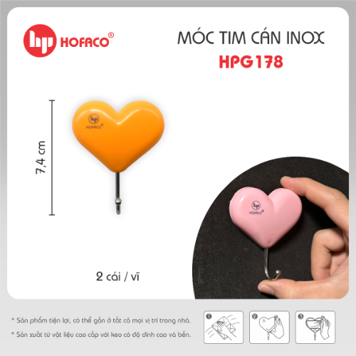 MÓC TIM CÁN INOX - HPG 178