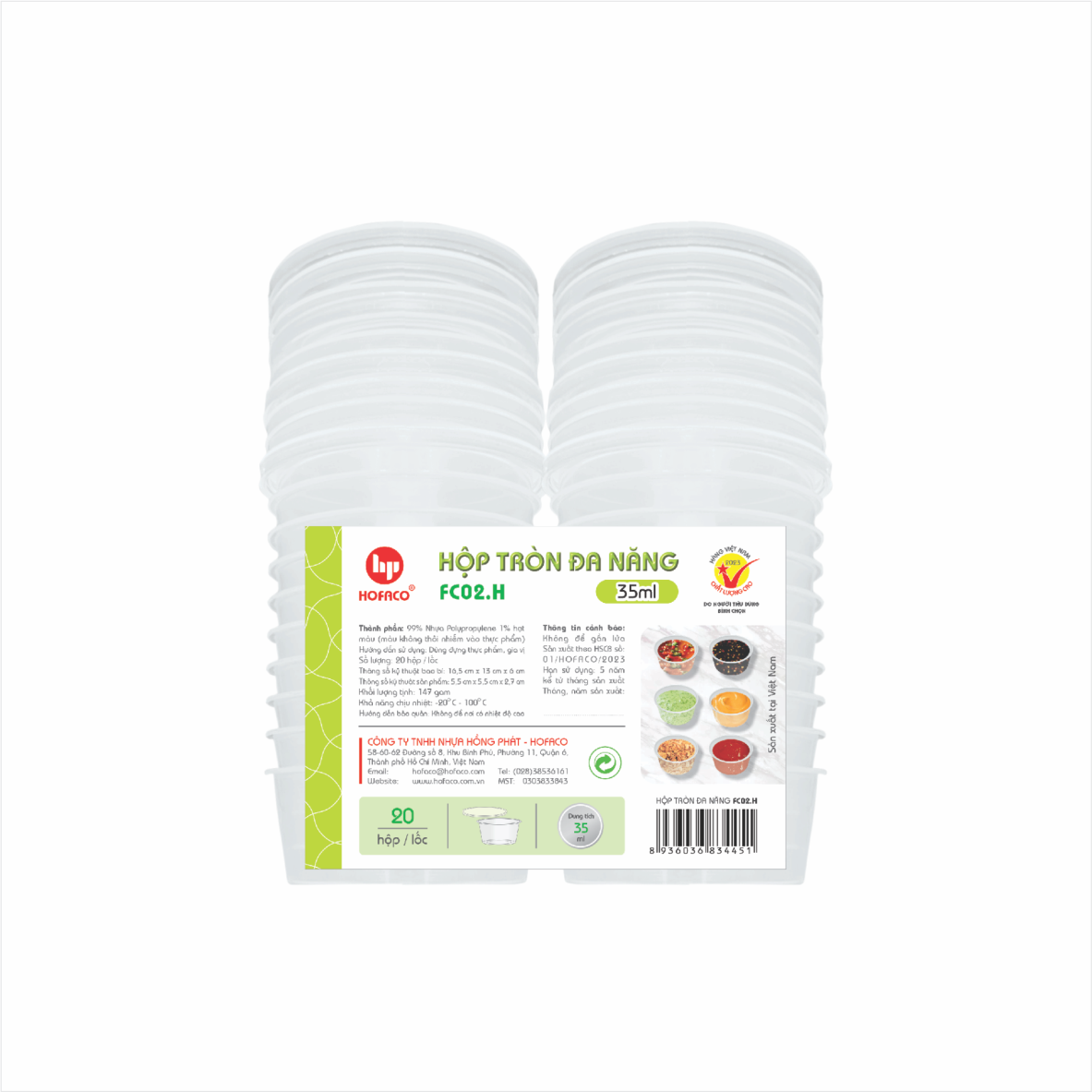 HỘP TRÒN ĐA NGĂN - 35ML