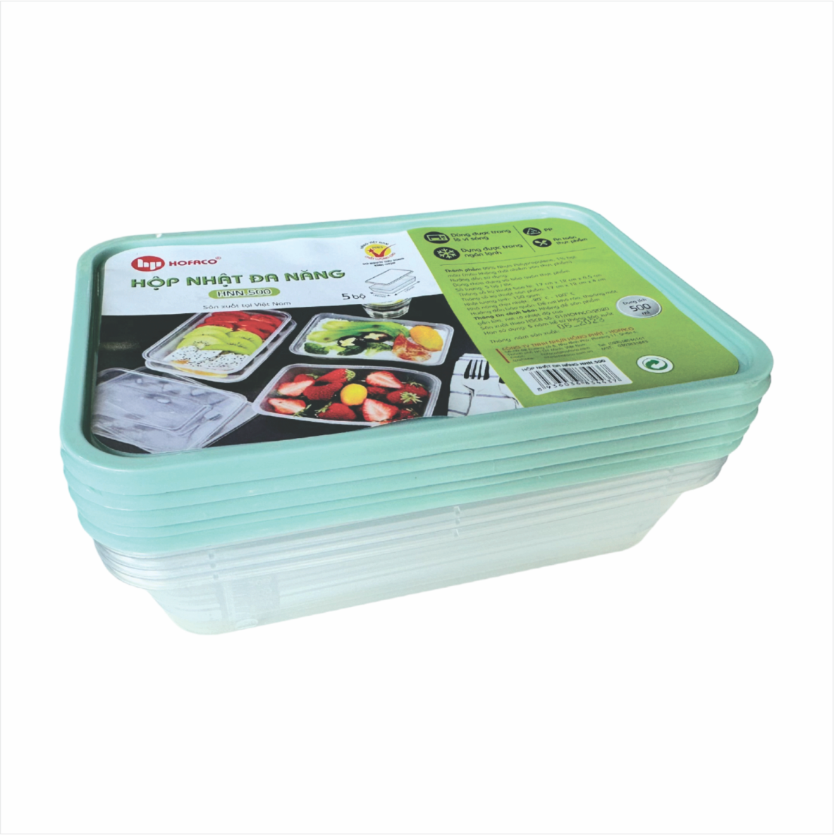 HỘP NHỰA pp NHẬT 500ML