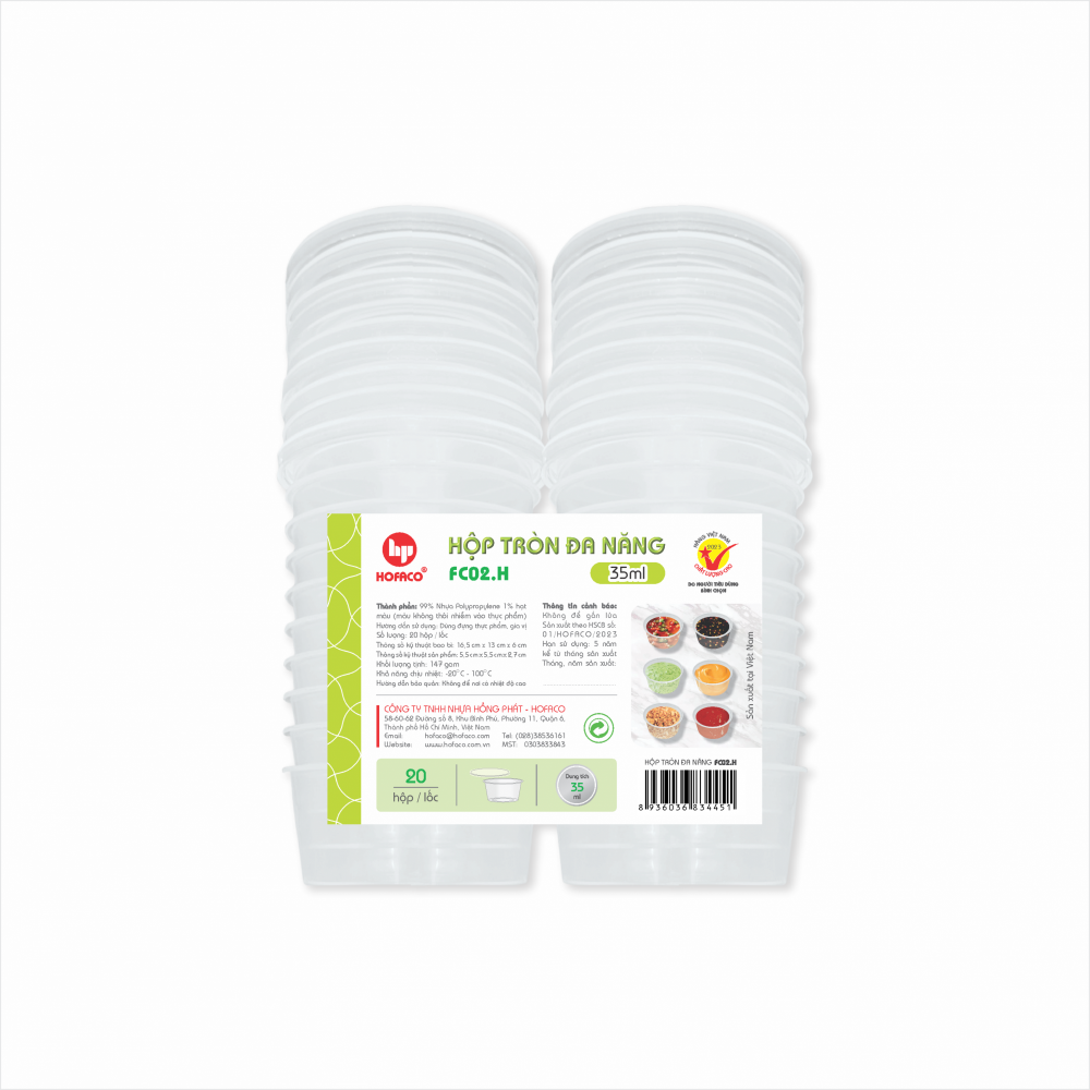 HỘP TRÒN ĐA NGĂN - 35ML