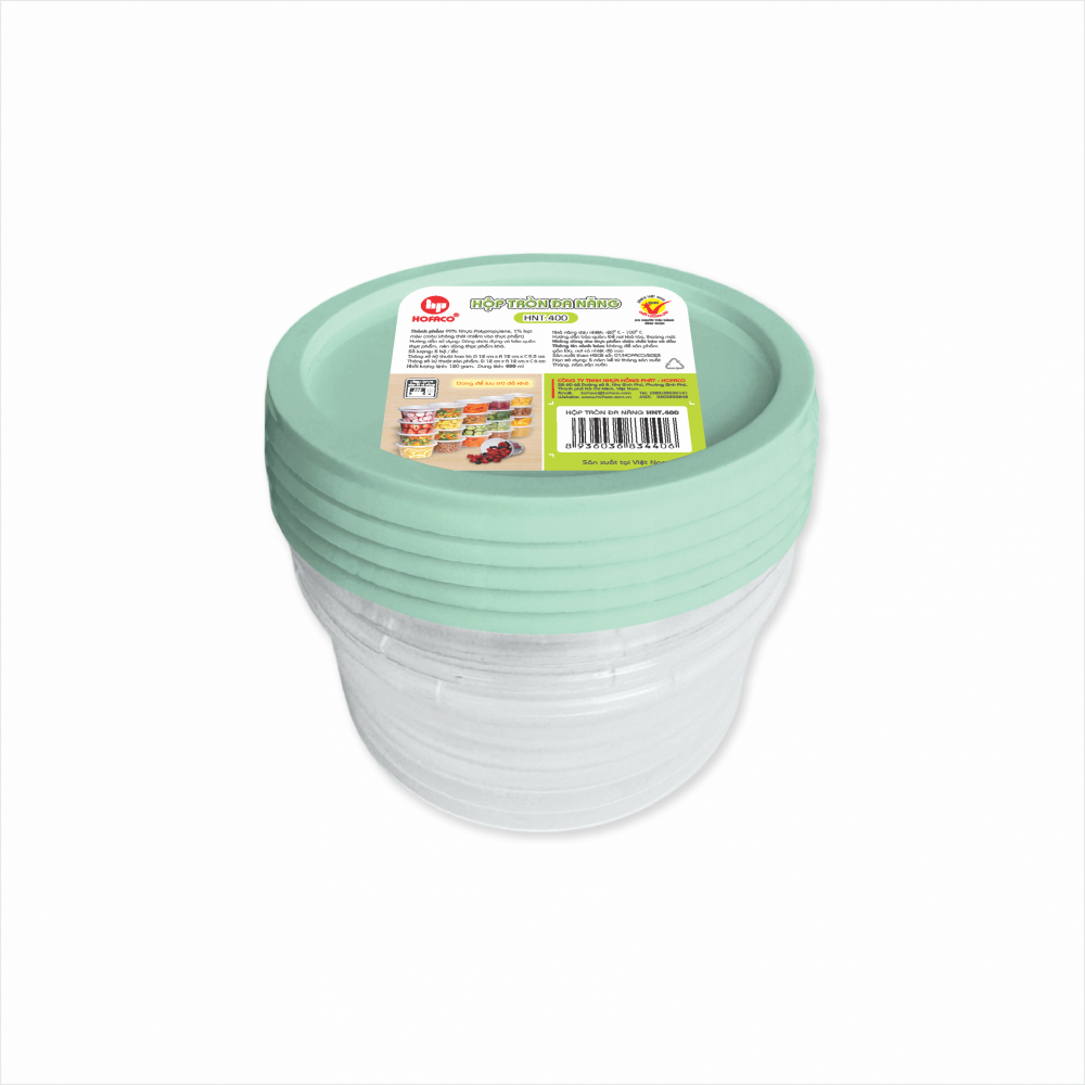 HỦ NHỰA PP TRÒN 400ML