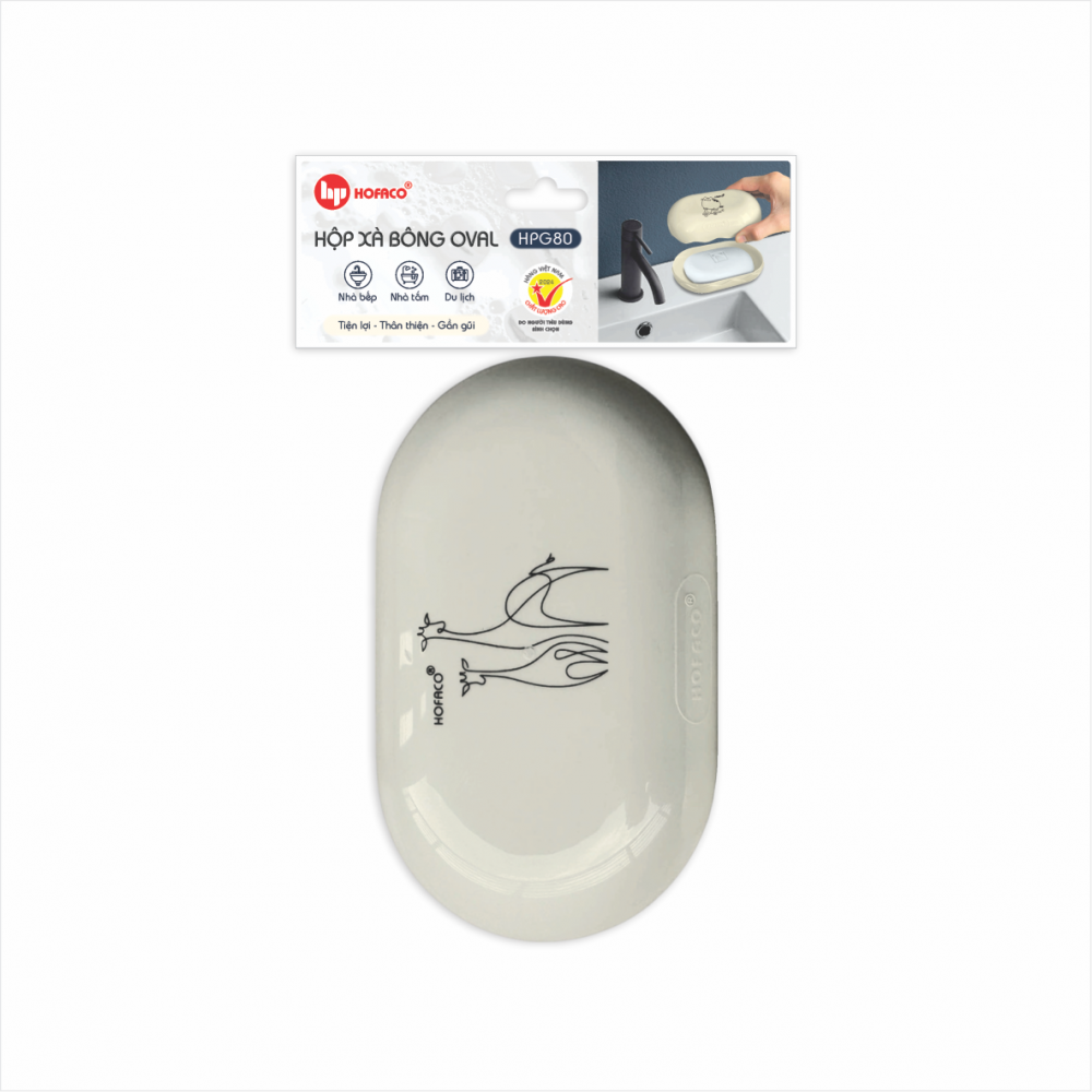 HỘP XÀ BÔNG OVAL - HPG80