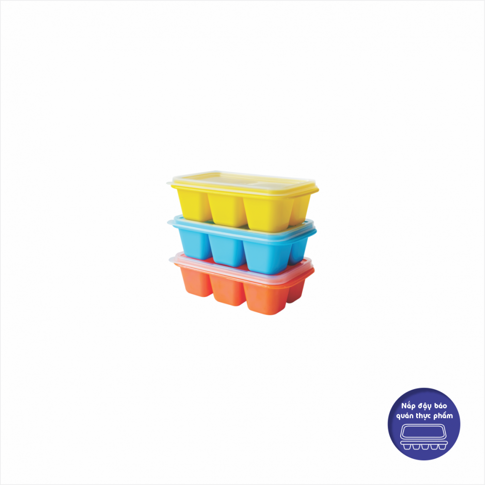 KHAY ĐÁ NẮP ĐẬY 6 VIÊN - HPL78