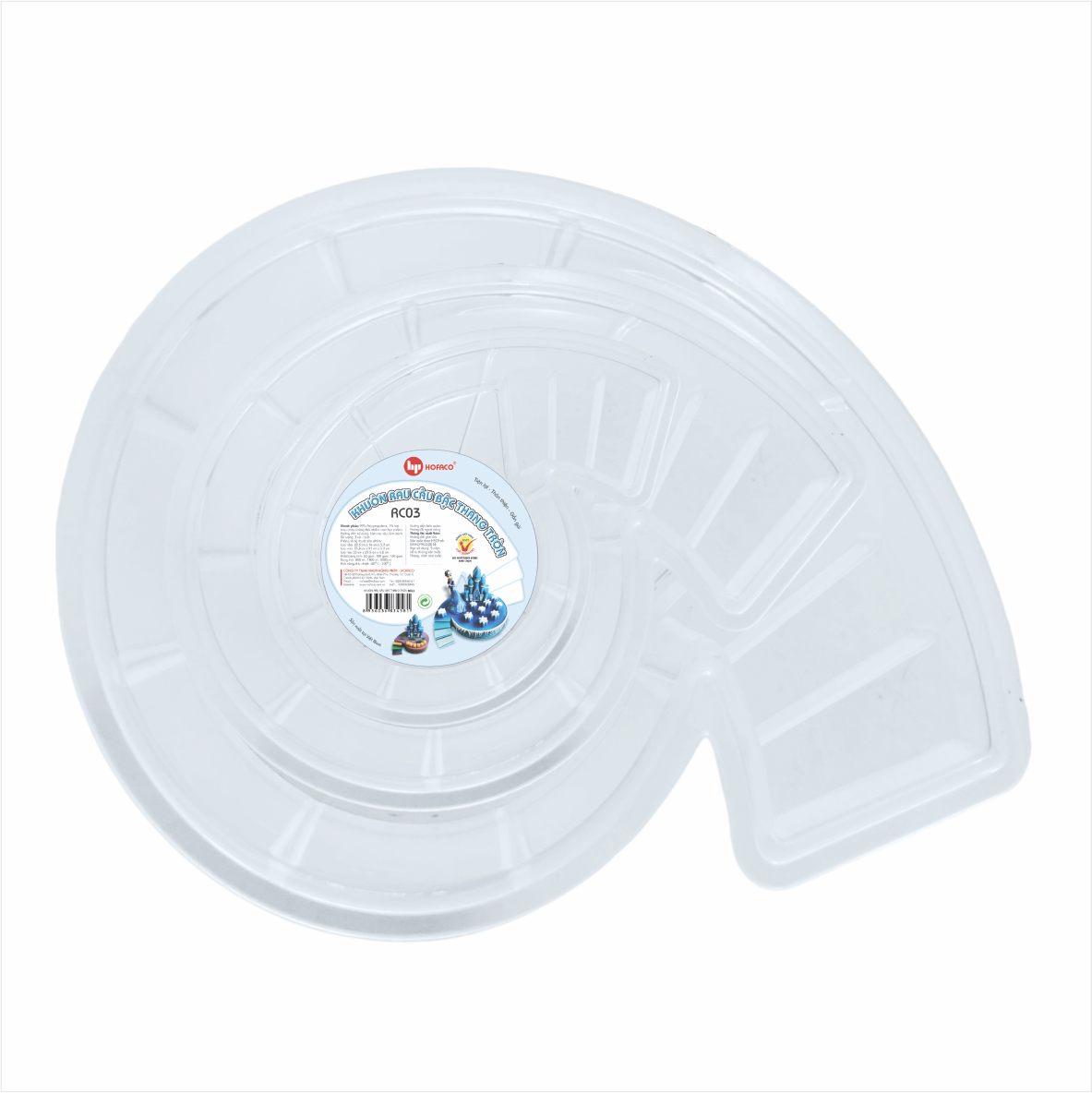 KHUÔN RAU CÂU BẬC THANG TRÒN