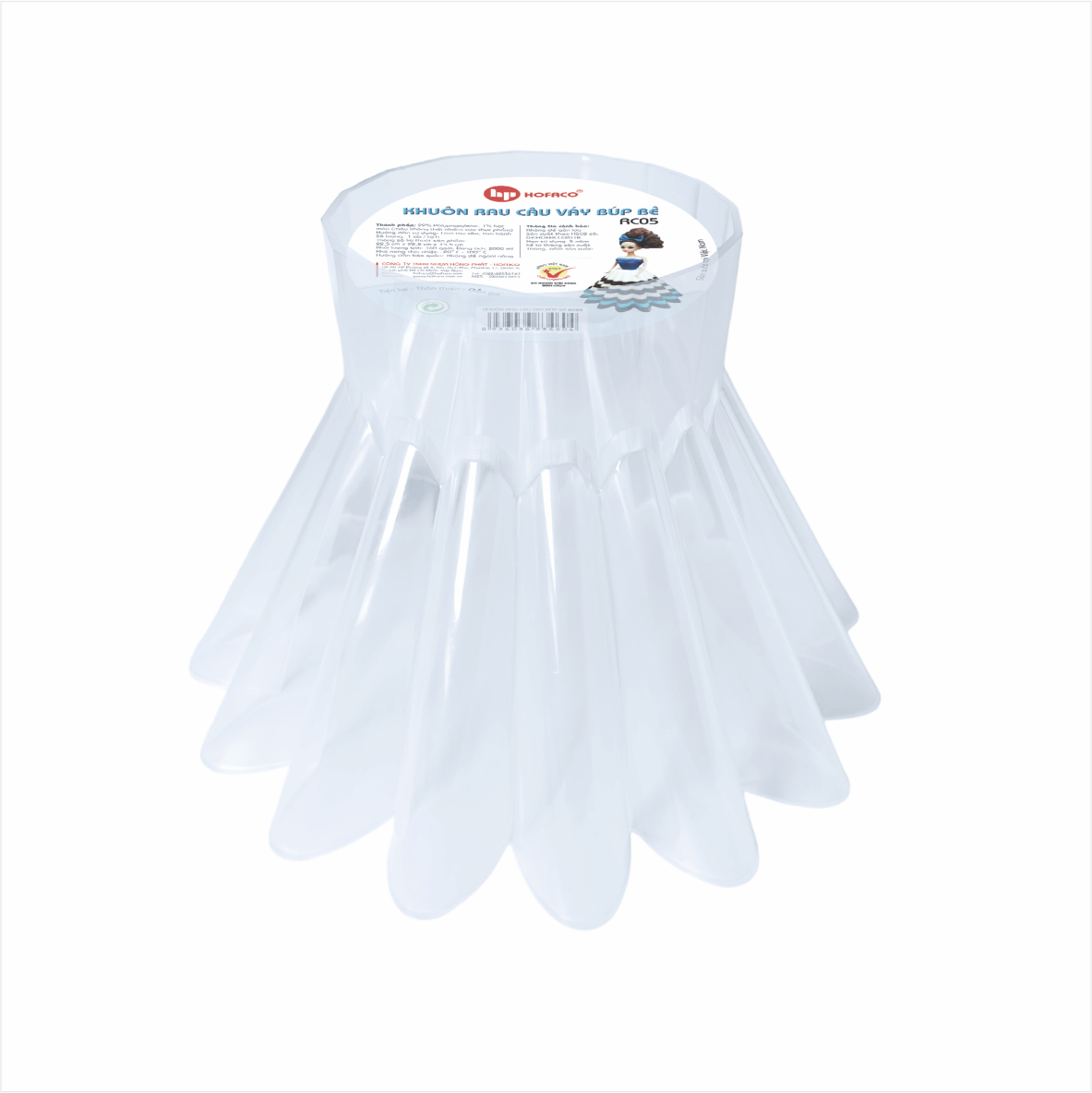 KHUÔN RAU CÂU VÁY BÚP BÊ