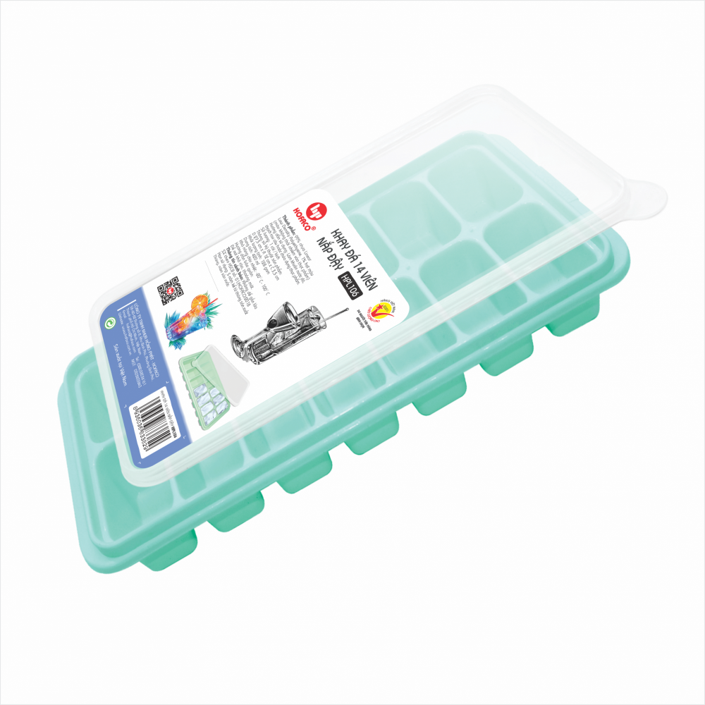 KHAY ĐÁ 14 VIÊN NẮP ĐẬY - HPL106