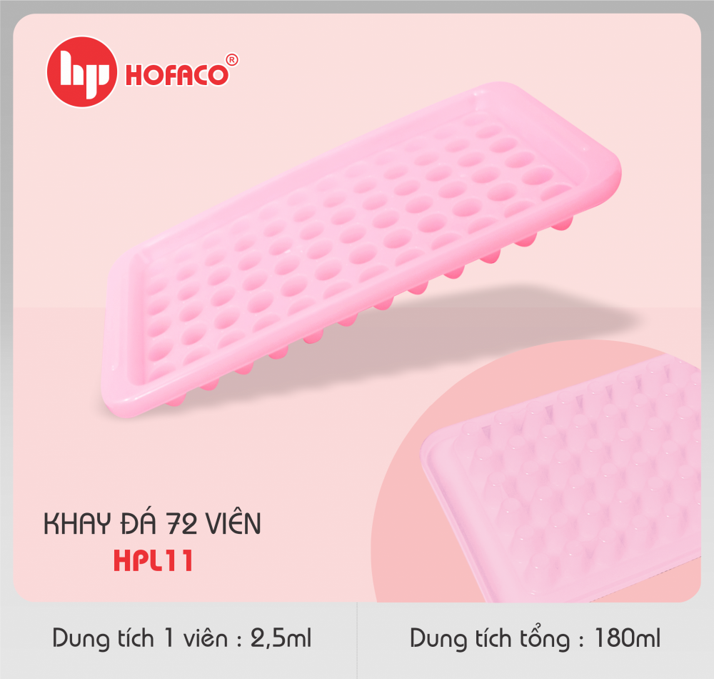 KHAY ĐÁ 72 VIÊN - HPL 11