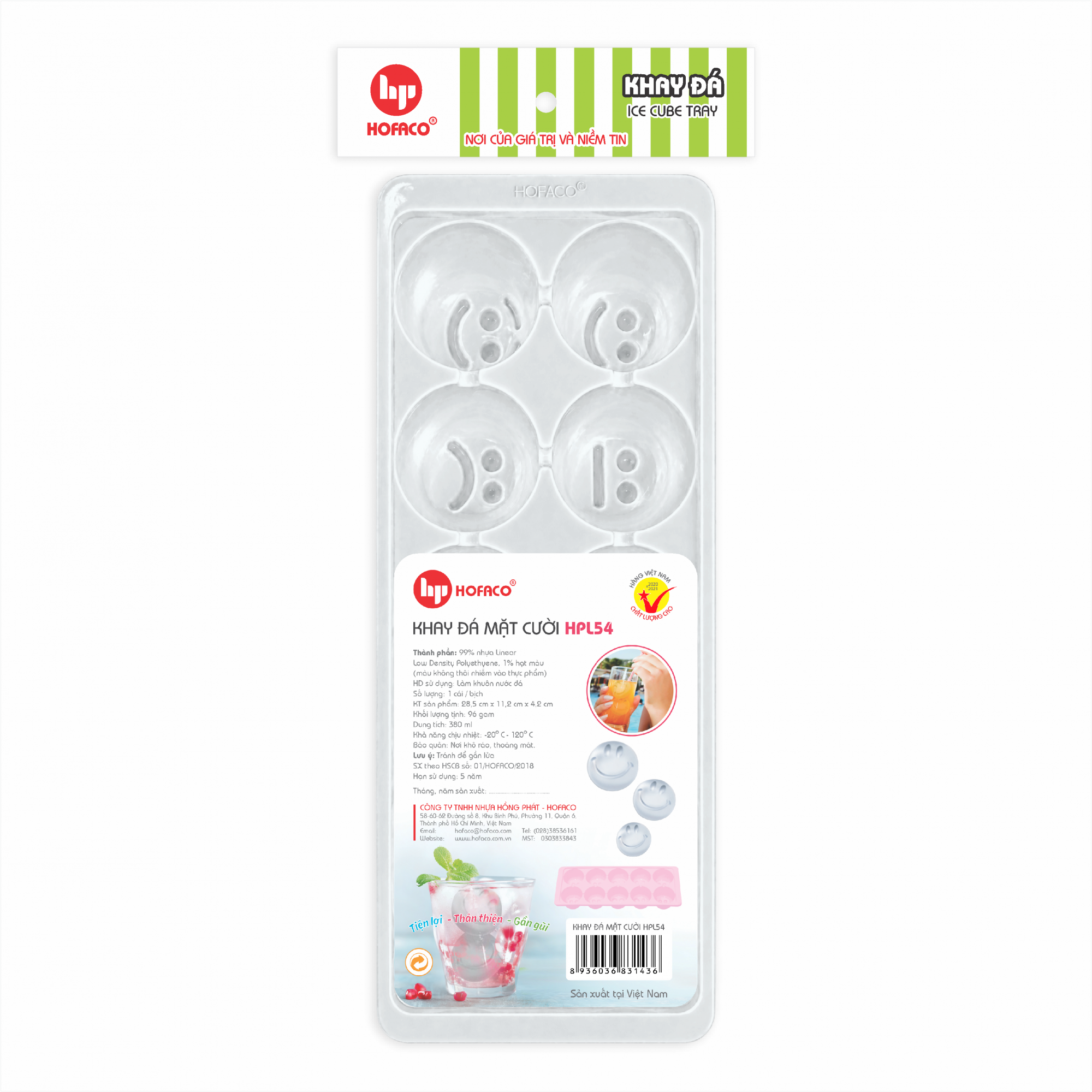 KHAY ĐÁ MẶT CƯỜI - HPL54