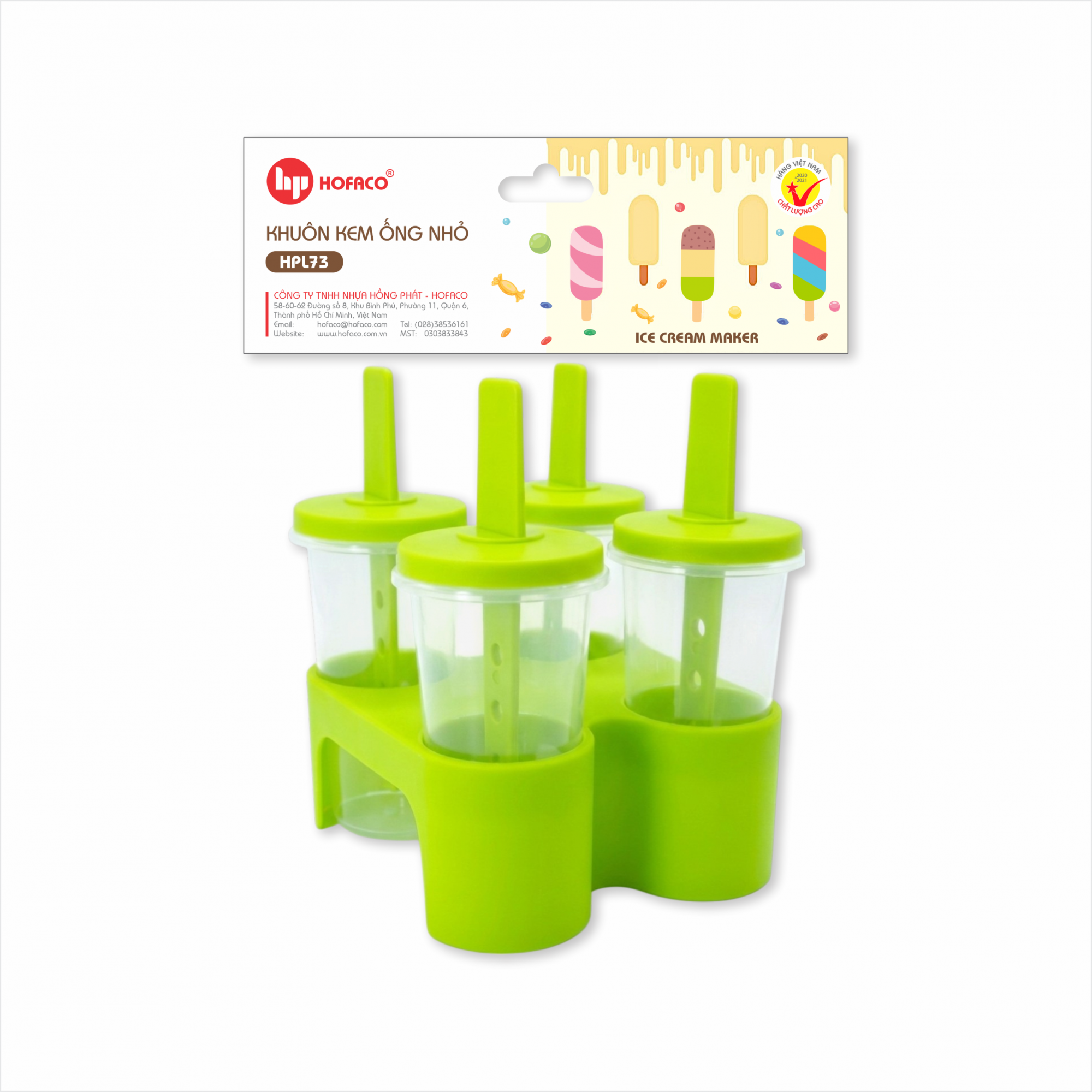 KHUÔN KEM ỐNG NHỎ - HPL73