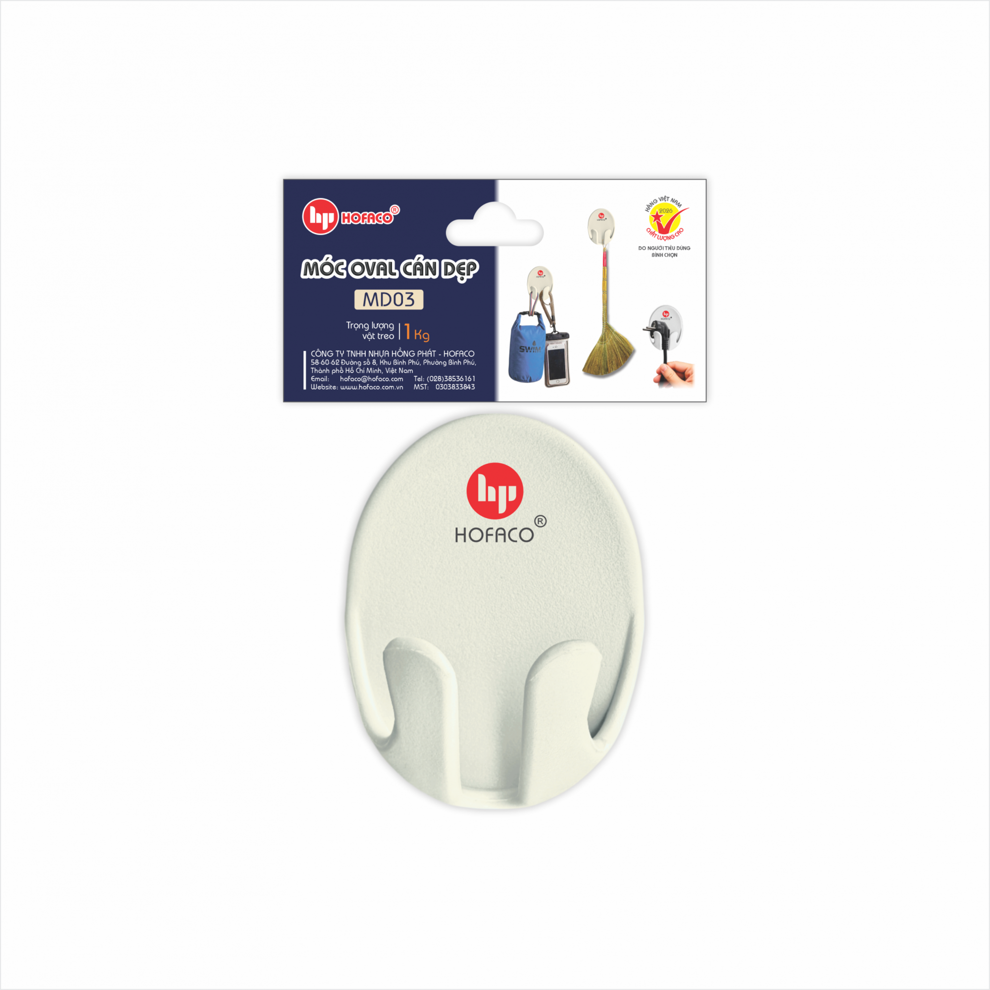 Móc Oval Cán Dẹp - MD03
